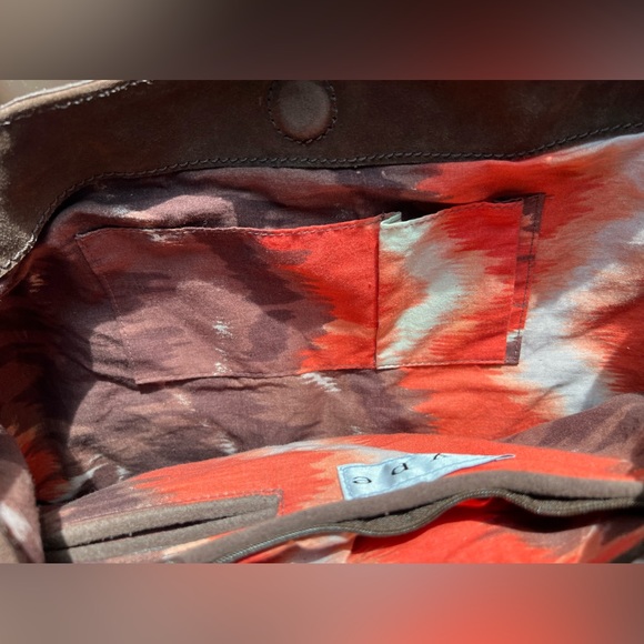 HYPE Suede LEATHER Slouch HOBO Buckle PURSE Bag - Picture 9 of 16